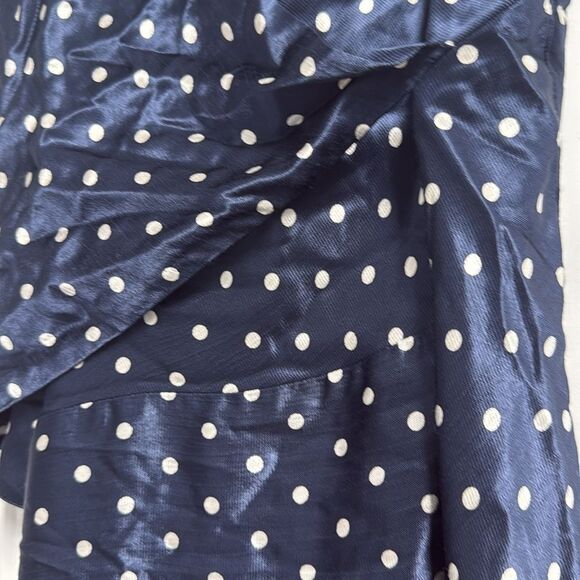 Bec + Bridge Blue Asymmetrical Sundress Cute Summer Polka Dot Navy Dress - NWOT - Picture 4 of 6